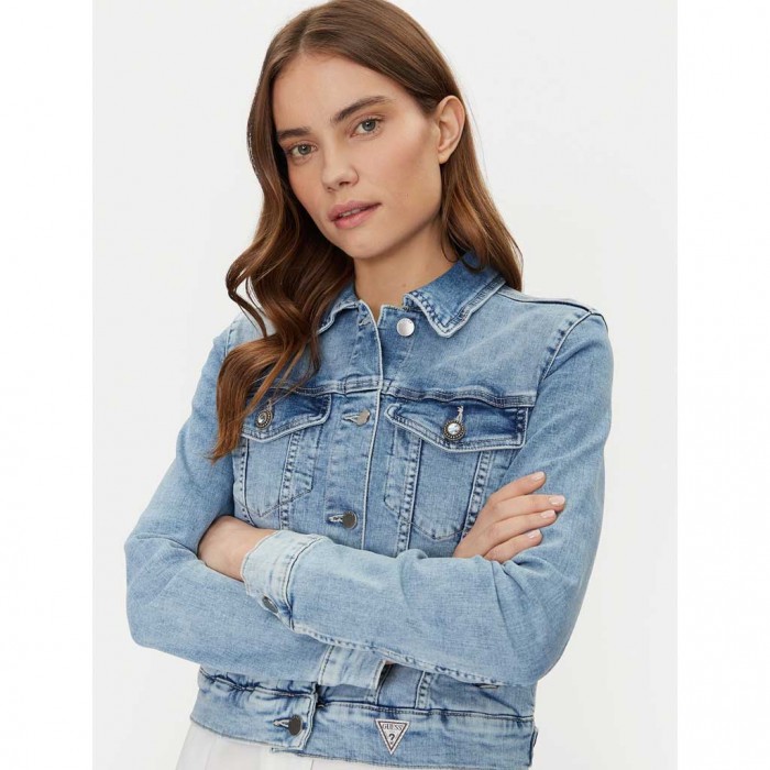 GUESS WOMAN JEAN JACKET LIGHT BLUE