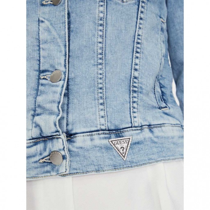 GUESS WOMAN JEAN JACKET LIGHT BLUE