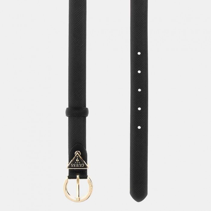 GUESS Noelle triangle logo belt BLACK