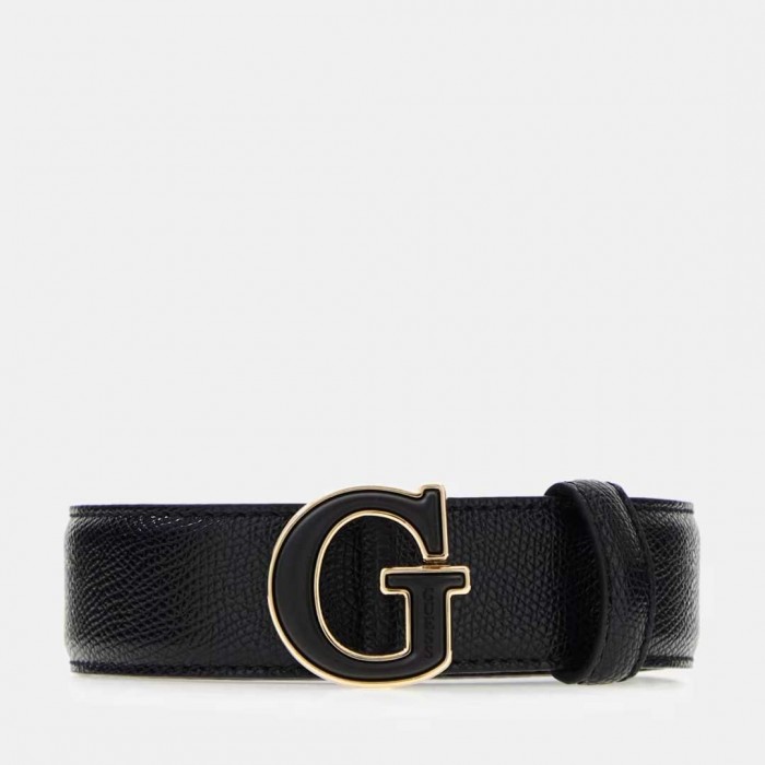 GUESS WOMAN Davina Logo Belt BLACK