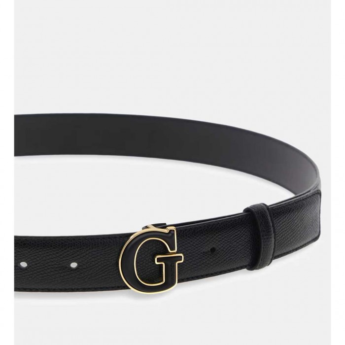 GUESS WOMAN Davina Logo Belt BLACK