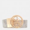 GUESS WOMAN Nolana 4G logo belt ECRU GUESS WOMAN Nolana 4G logo belt ECRU