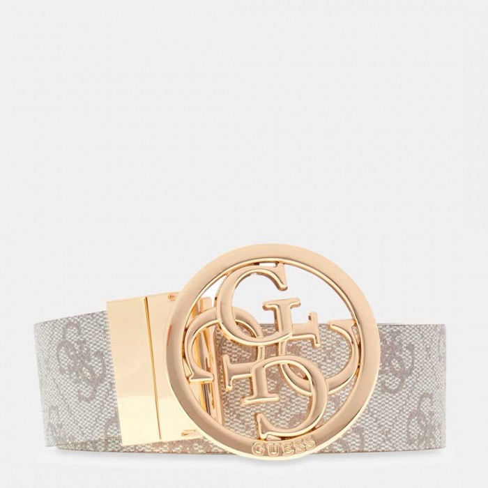 GUESS WOMAN Nolana 4G logo belt ECRU