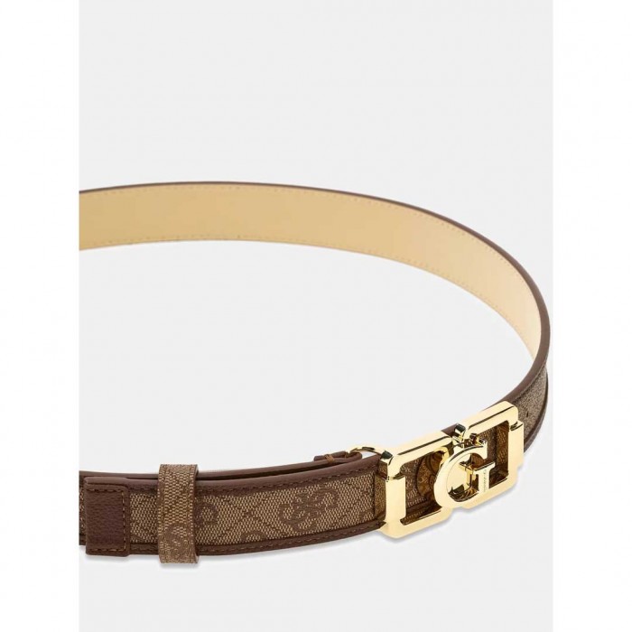GUESS WOMAN Karnilla 4G logo belt BROWN