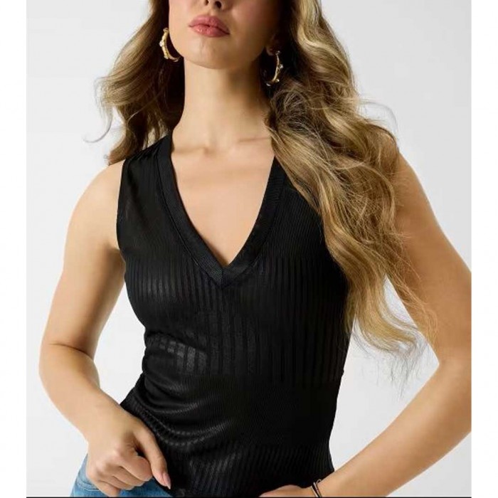 GUESS WOMAN MAGLIE Donna BLACK