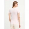 GUESS WOMAN Triangle logo stretch t-shirt LIGHT PINK