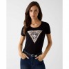 GUESS Triangle logo t-shirt BLACK 4 GUESS Triangle logo t-shirt BLACK 4