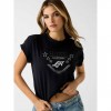 GUESS WOMAN Rhinestones t-shirt BLACK GUESS WOMAN Rhinestones t-shirt BLACK