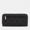 GUESS WOMAN Cresidia Peony Maxi Wallet BLACK GUESS WOMAN Cresidia Peony Maxi Wallet BLACK