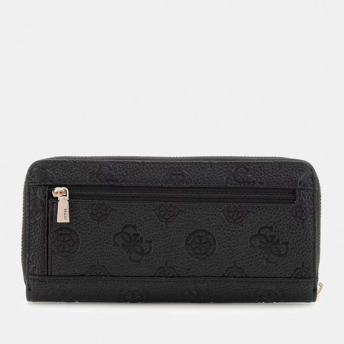 GUESS WOMAN Cresidia Peony Maxi Wallet BLACK GUESS WOMAN Cresidia Peony Maxi Wallet BLACK
