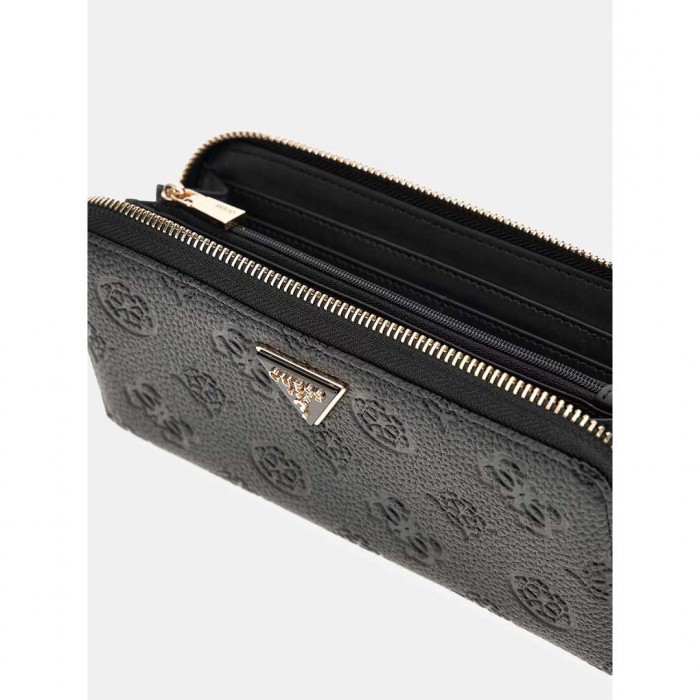 GUESS WOMAN Cresidia Peony Maxi Wallet BLACK