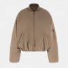 GUESS Satin bomber jacket LIGHT BROWN GUESS Satin bomber jacket LIGHT BROWN