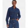 GUESS WOMAN SHIRT JEAN BLUE GUESS WOMAN SHIRT JEAN BLUE