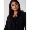 GUESS Chiffon ruffle blouse BLACK GUESS Chiffon ruffle blouse BLACK