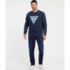 GUESS MAN SWEATSHIRT LOGO BLUE