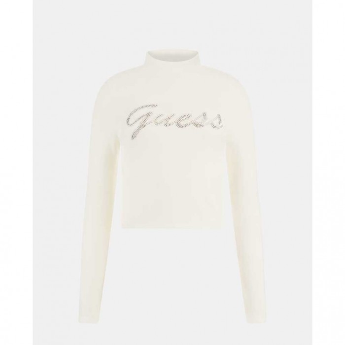 GUESS WOMAN PULLOVER WHITE