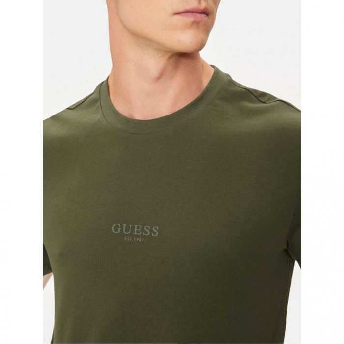 GUESS Men's Short Sleeve Blouse GREEN