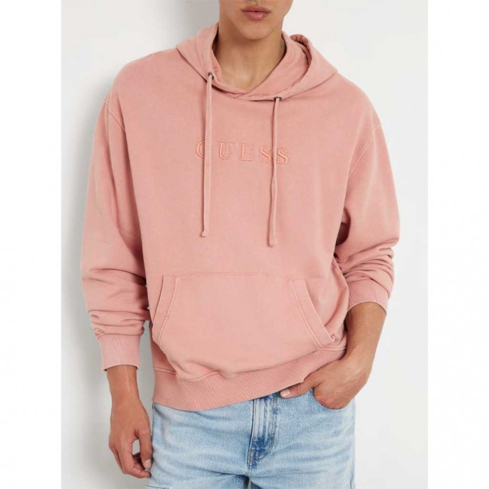 GUESS Embroidered logo sweatshirt PINK