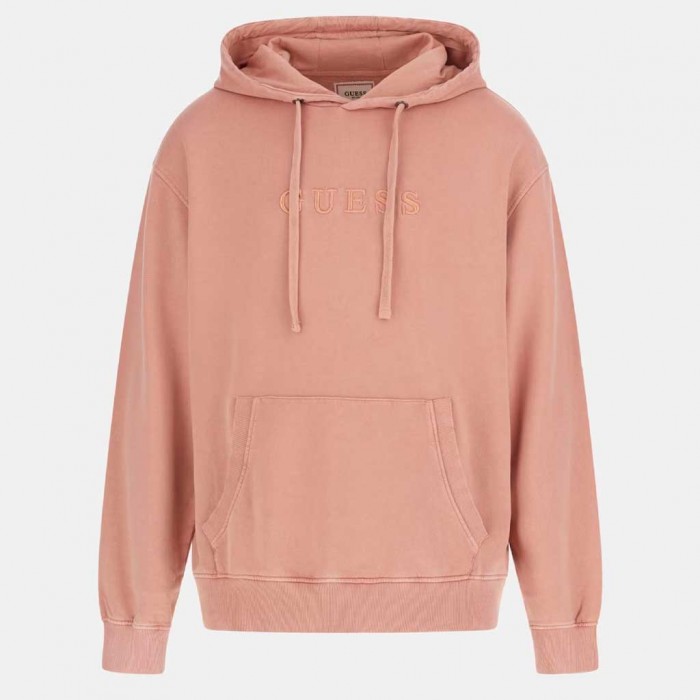 GUESS Embroidered logo sweatshirt PINK