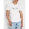 GUESS Front logo stretch t-shirt WHITE 3