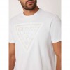 GUESS Triangle logo t-shirt WHITE 2