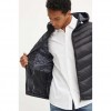 GUESS MAN HOODED PUFFER JACKET BLACK