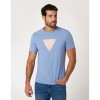 GUESS Triangle logo stretch t-shirt LIGHT BLUE