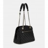 GUESS Giully quilted shoulder bag BLACK