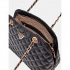 GUESS Giully quilted shoulder bag BLACK