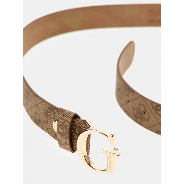 GUESS Vikky 4g logo belt BEIGE