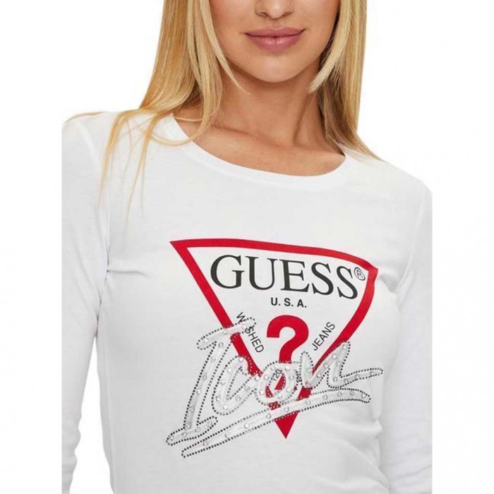 GUESS WOMEN LONGSLEEVE WHITE