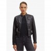 GUESS Women's Biker Artificial Leather Jacket BLACK