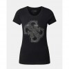 GUESS SS RN 4G LOGO TEE WOMAN BLACK