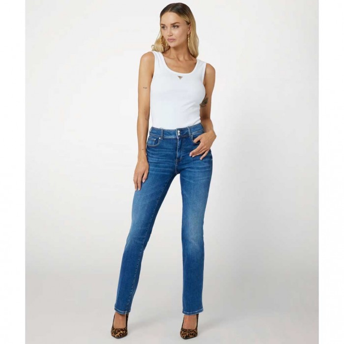 GUESS Shape up straight denim pant BLUE