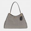 GUESS Mirema Woven Shopper BLACK/WHITE GUESS Mirema Woven Shopper BLACK/WHITE