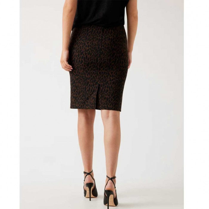 GUESS WOMAN Midi pencil skirt ANIMAL PRINT GUESS WOMAN Midi pencil skirt ANIMAL PRINT