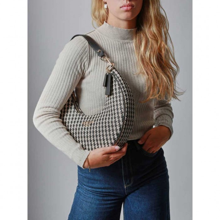 GUESS shoulder bag Mirema BLACK/WHITE GUESS shoulder bag Mirema BLACK/WHITE