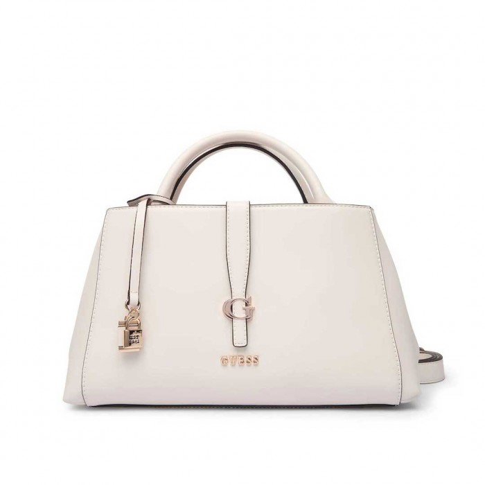 GUESS Girlfriend Satchel Women's Bag Shoulder White