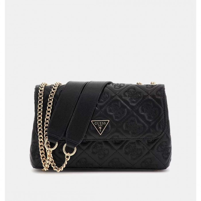 GUESS Adelasia Embossed-4G Logo Crossbody BLACK