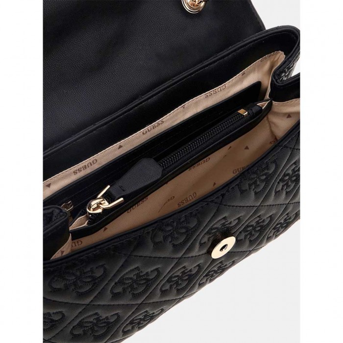 GUESS Adelasia Embossed-4G Logo Crossbody BLACK
