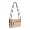 GUESS LEFIA FLAP SHOULDER BAG BEIGE
