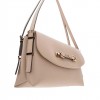 GUESS LEFIA FLAP SHOULDER BAG BEIGE