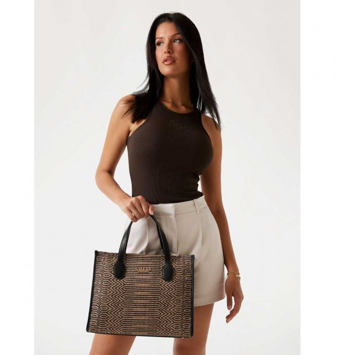 GUESS Silvana Shoulder Bag BLACK