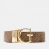 GUESS Calista 4G Logo Belt BEIGE