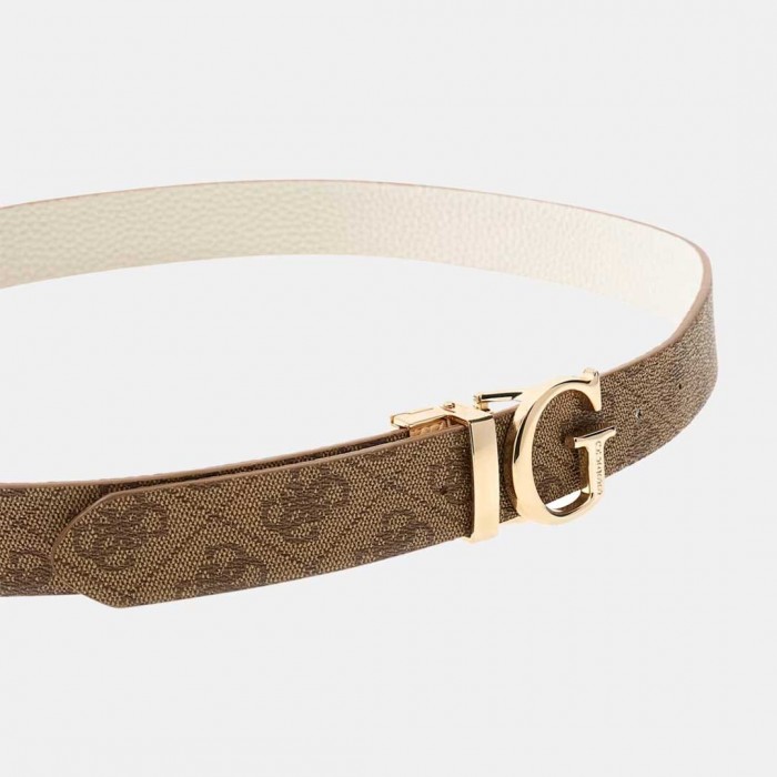 GUESS Calista 4G Logo Belt BEIGE