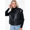 GUESS WOMAN VEST BLACK GUESS WOMAN VEST BLACK