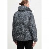GUESS WOMAN Animal-print puffer jacket BLACK/GREY GUESS WOMAN Animal-print puffer jacket BLACK/GREY