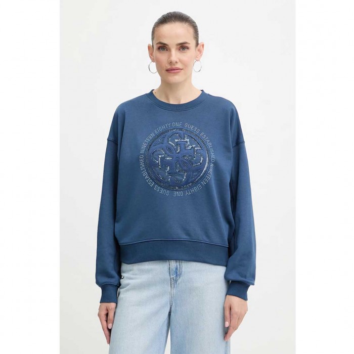 GUESS WOMAN SWEATSHIRT BLUE
