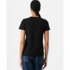 GUESS WOMAN T SHIRT WITH LOGO BLACK