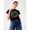 GUESS Slim-fit 4G logo T-shirt BLACK